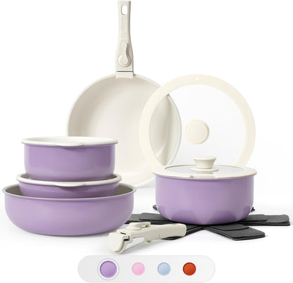 Stackable Nonstick Cookware Set