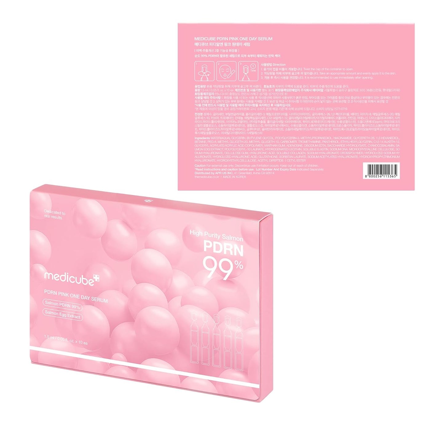 Salmon DNA PDRN Pink One Day Serum