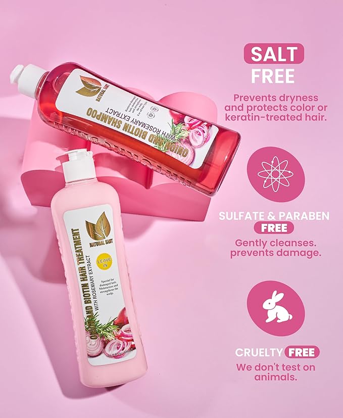 Onion Biotin & Rosemary Hair Treatment Set