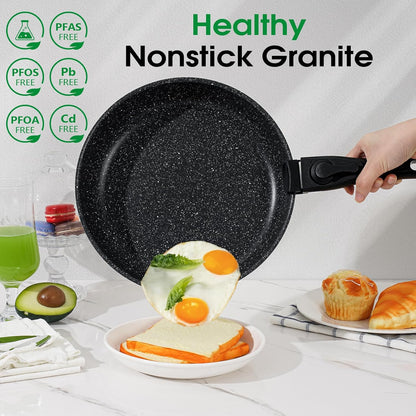 Stackable Nonstick Cookware Set