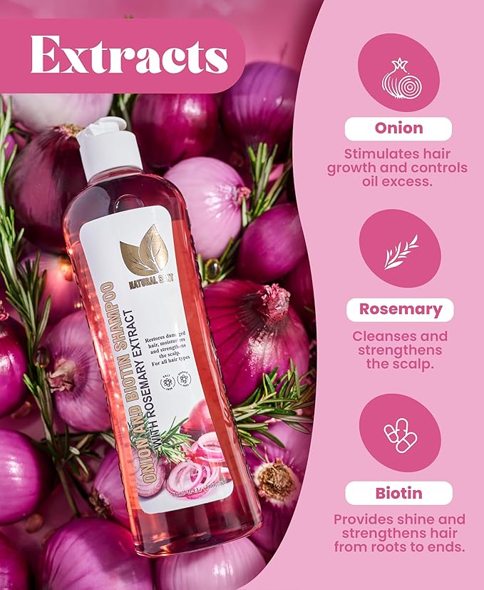 Onion Biotin & Rosemary Hair Treatment Set