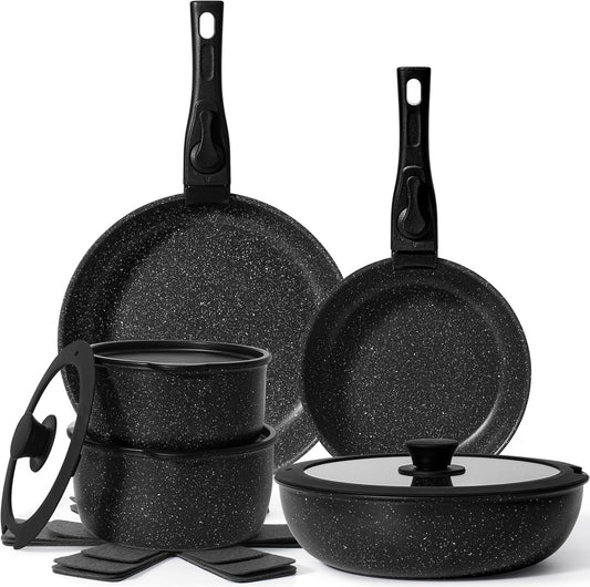 Stackable Nonstick Cookware Set