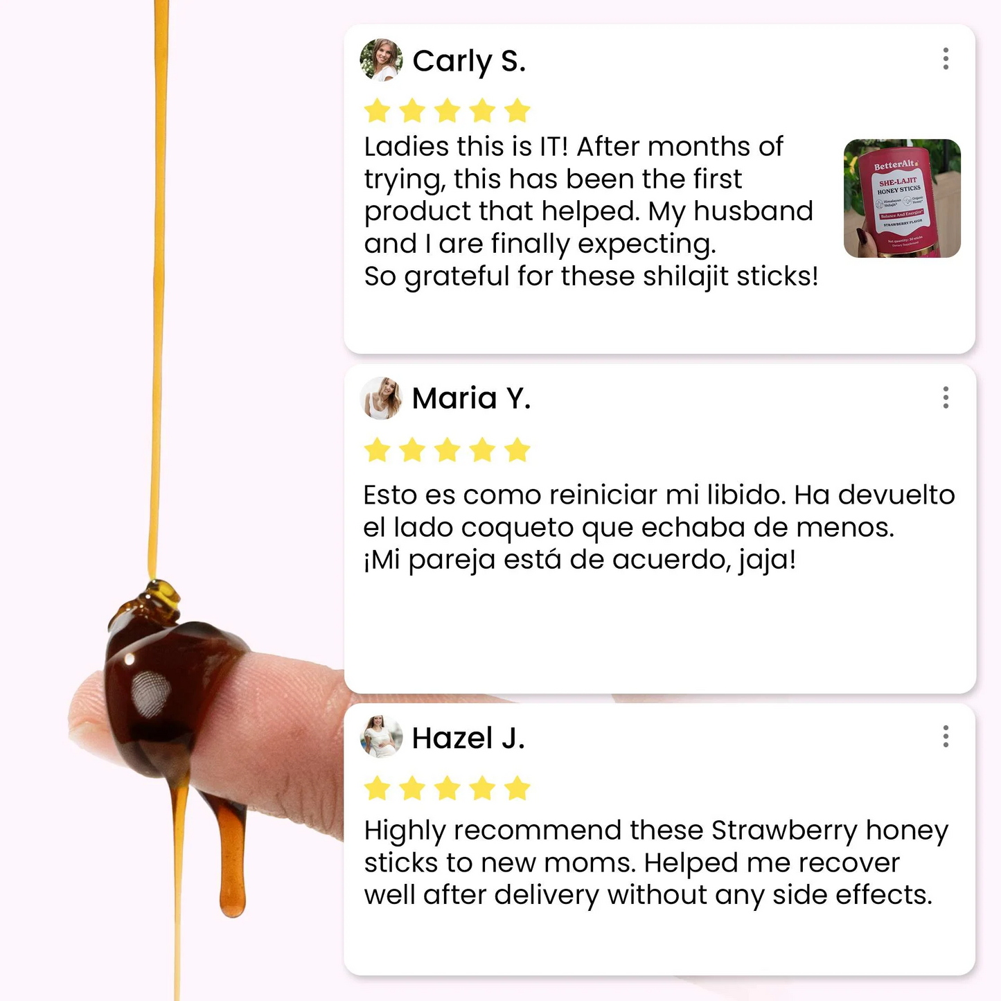 Women's Shilajit Honey Sticks
