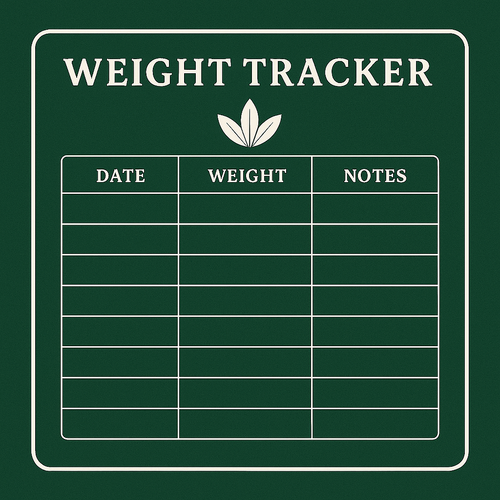 Weight Tracker Journal