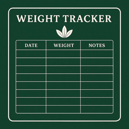 Weight Tracker Journal