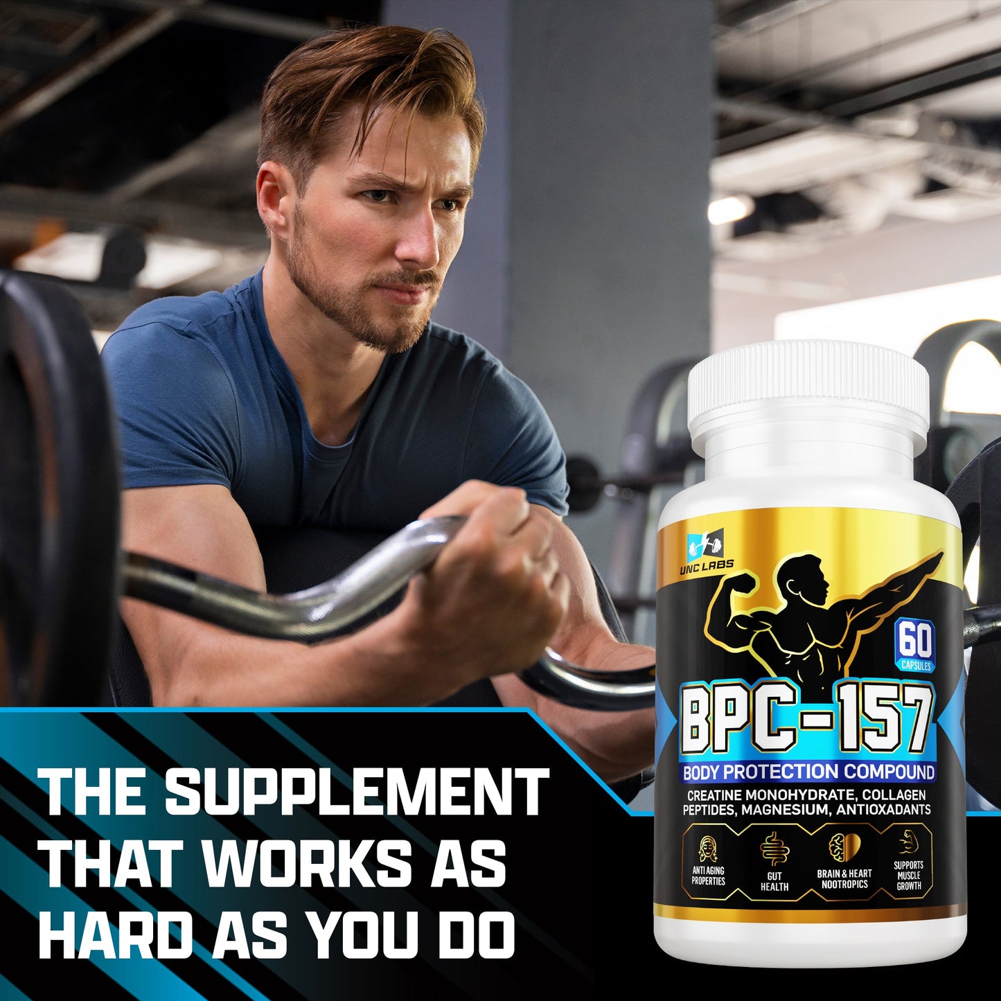 BPC 157 PEPTIDE BLEND PLUS CREATINE, MAGNESIUM & ANTIOXIDANTS