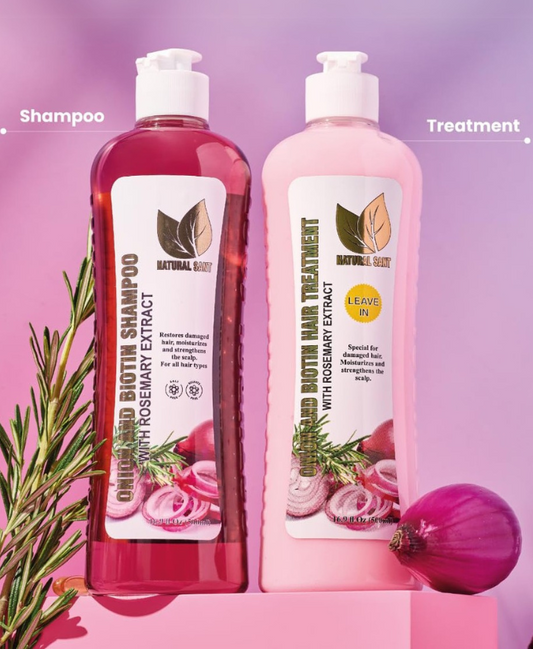 Onion Biotin & Rosemary Hair Treatment Set